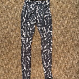 Nike Black and White Leggings